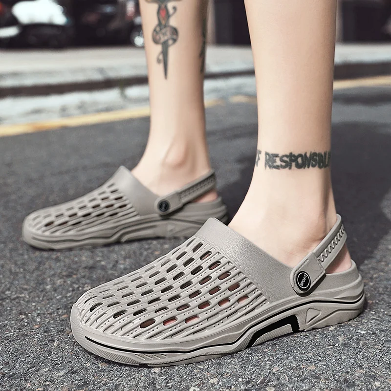 Casual Beach Slipper Hollowed Out Ladies Men's Slide Summer EVA Soft Non-Slip Flip-flops Indoor Outdoor Sandals
