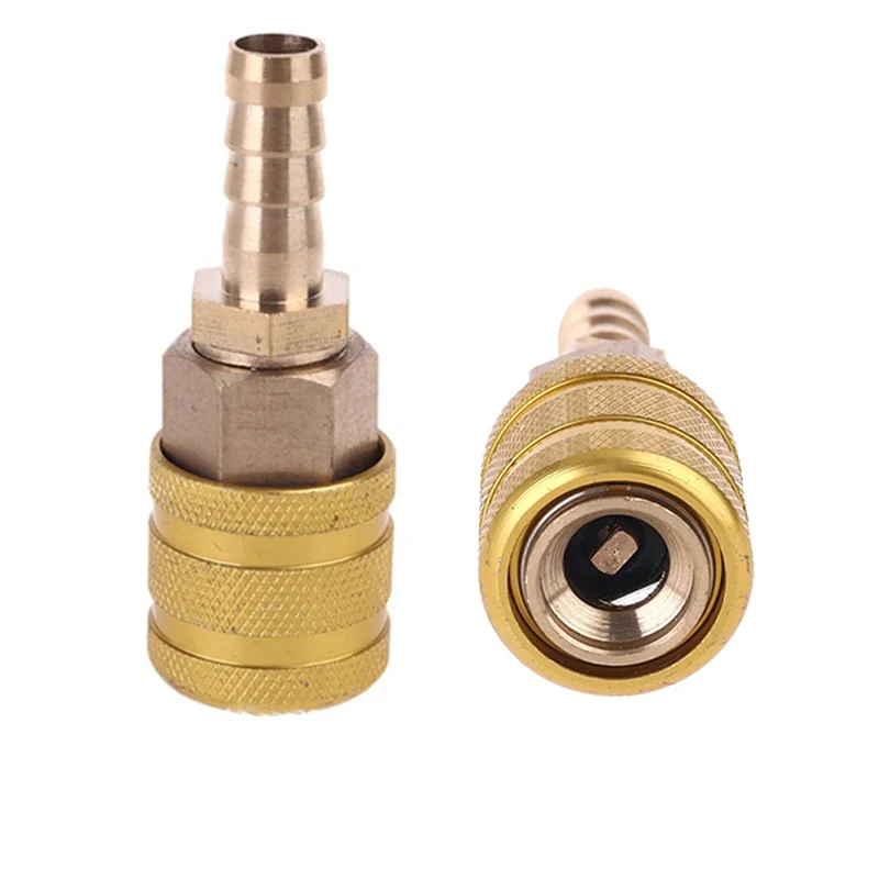 

8mmTire Valve Clip Solid Brass Quick Connect Adapter Thread Inflatable Joint Car Motorcycle Bike Tyre Hose Extension Nozzle