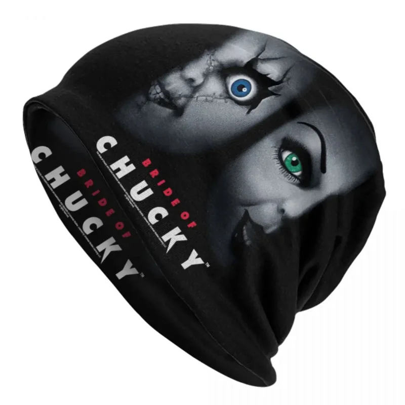 

Bride Of Chucky Movie Skullies Beanies Caps Unisex Winter Warm Knit Hat Fashion Adult Child's Play Bonnet Hats Outdoor Ski Cap