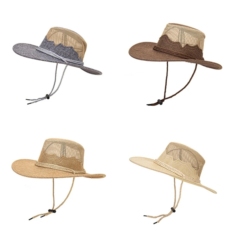 

Cool Cowgirl Hat Breathable Summer Sunscreen HandWoven Cowboy Hat Prairie