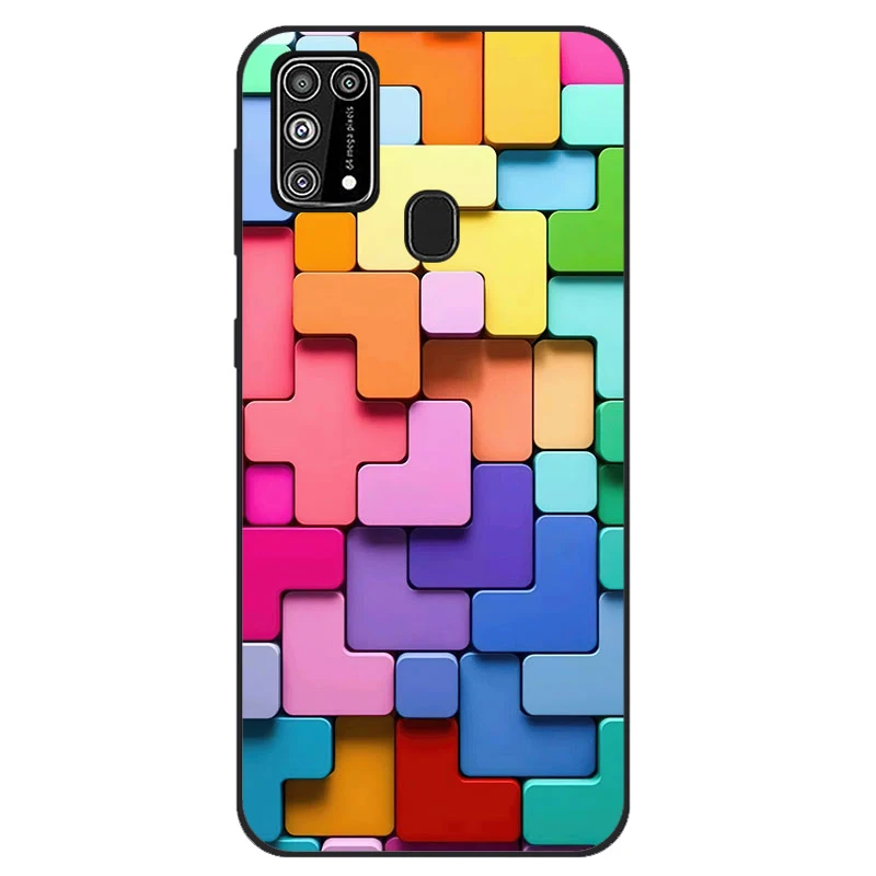 Чехол для Samsung Galaxy M31 силиконовая Мягкая задняя крышка из ТПУ чехлы телефонов