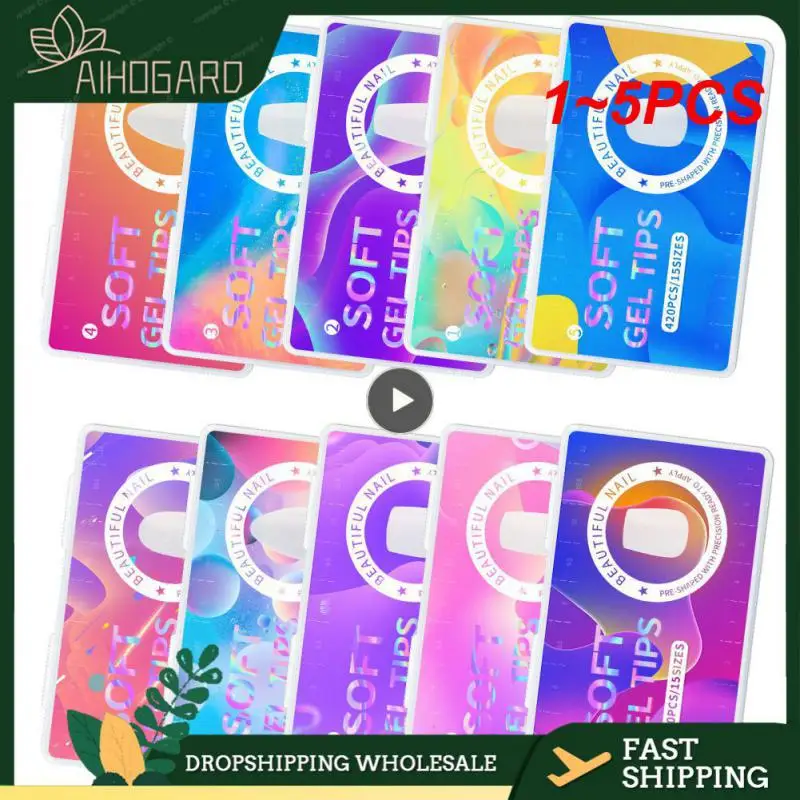 

1-5 шт., накладные ногти, XXL