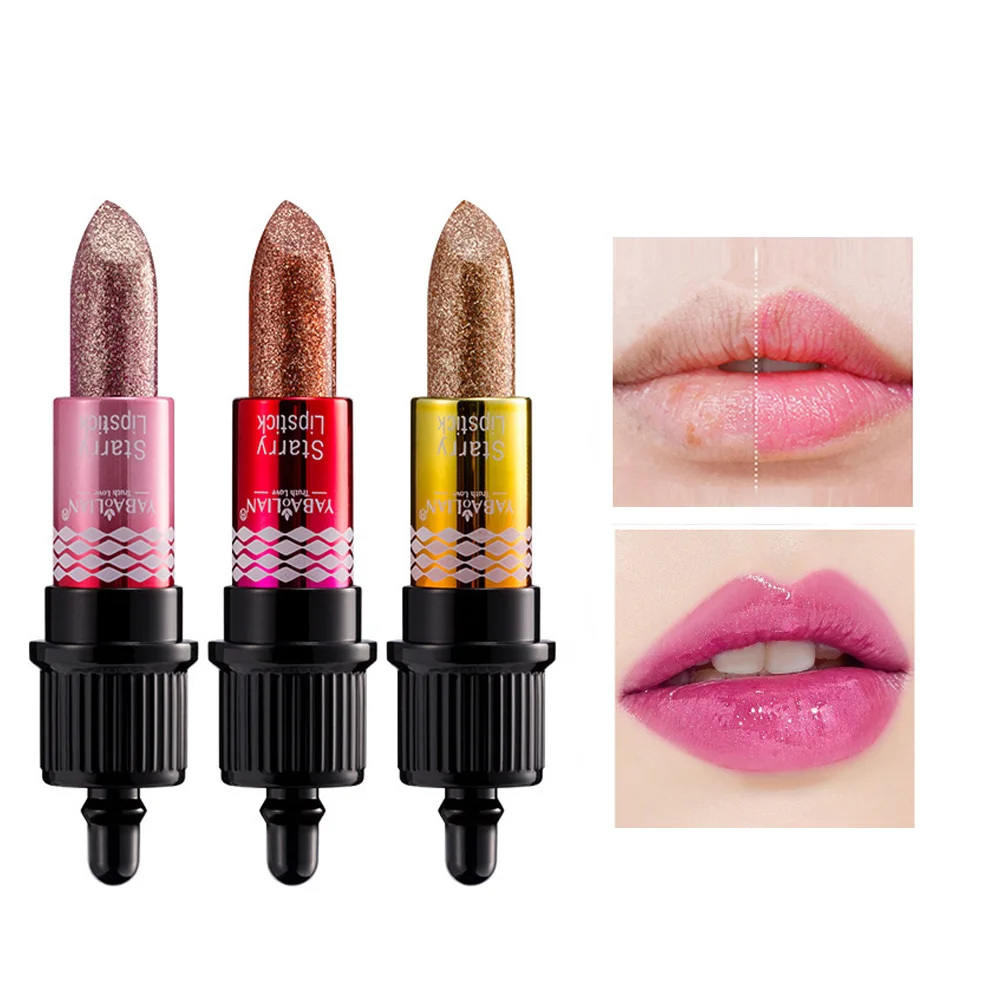 

Color Change Lipstick Natural Moisture Lip Balm Waterproof Lip Gloss Long Lasting Lip Tint Nourish Lips Care Makeup Cosmetics