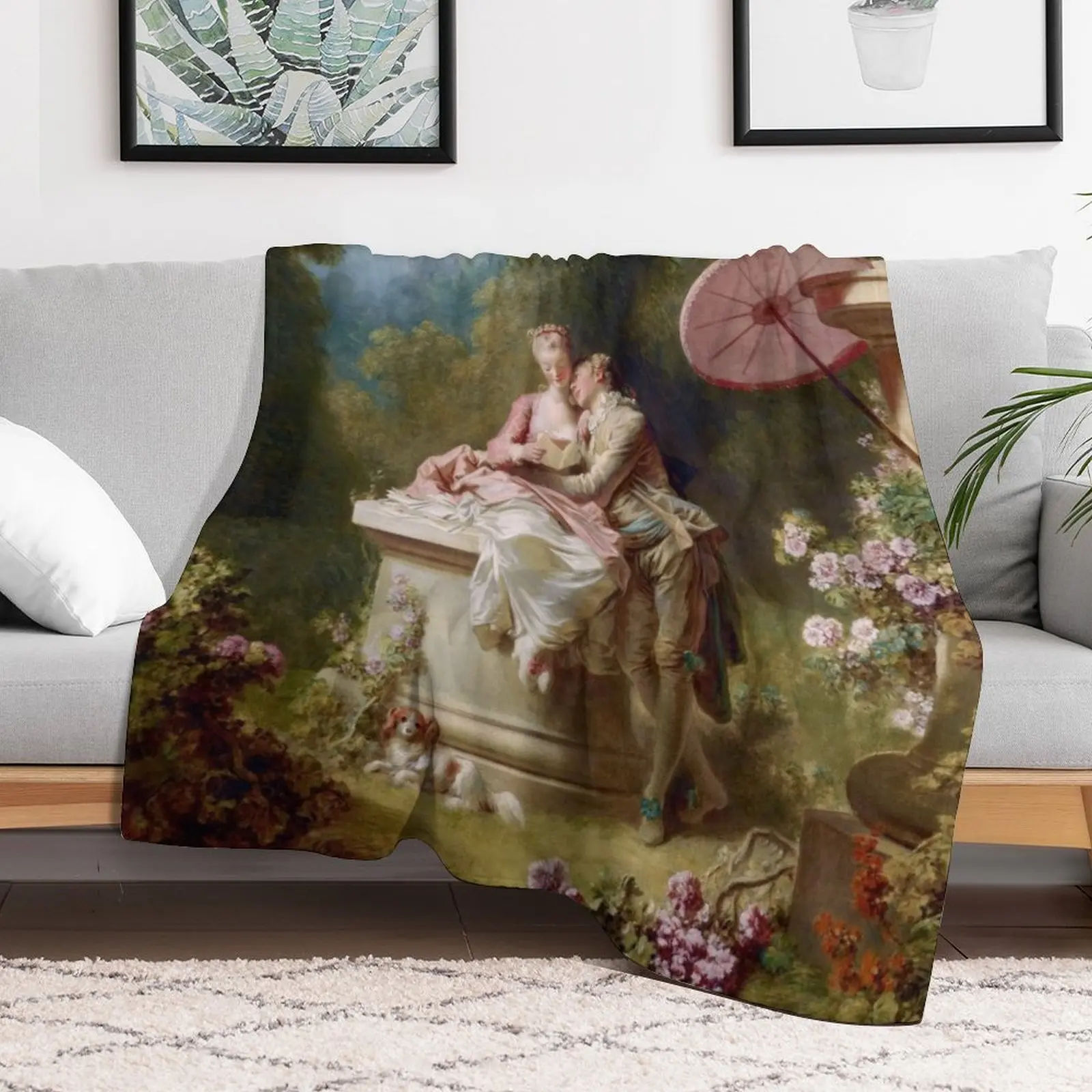 The Progress of Love: Love Letters Jean Honoré Fragonard Плед Мягкие красивые теплые зимние одеяла для