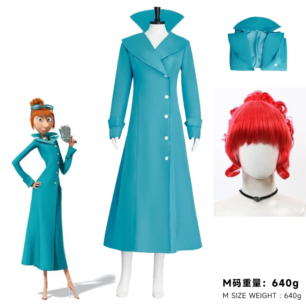 Женский костюм на Хэллоуин вечерний плащ Люси Уайлд синяя длинная куртка для