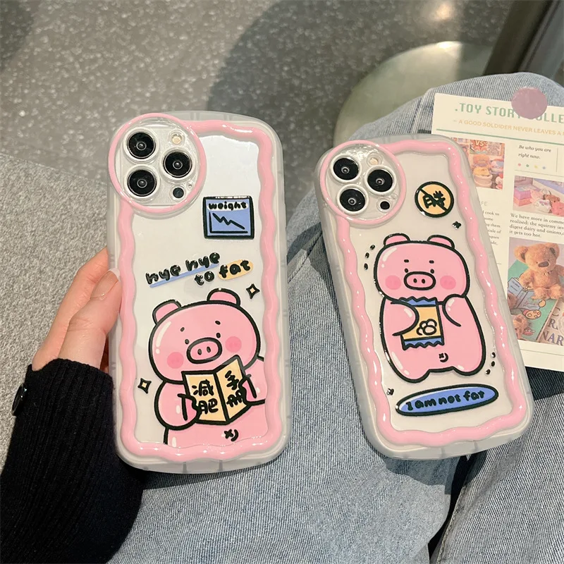 

Cute Cartoon Pig Phone Case Cover for IPhone 7 8 14 Plus 11 12 13 14 Pro X XR XS Max Shockproof Cases for IPhone 14 Case