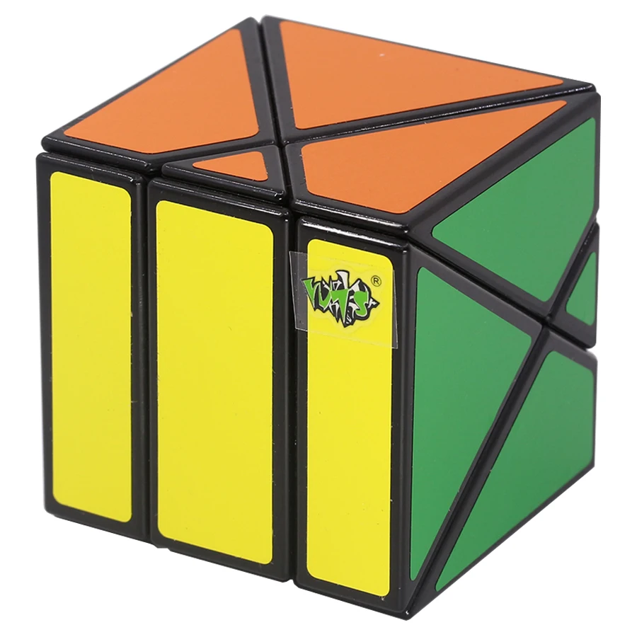 Newest LanLan Magic Puzzle Skewb X Cube 4 Axis 5.7cm Cubo Magico Stickers Anxiety  Professional Educational Toys for Kids Games