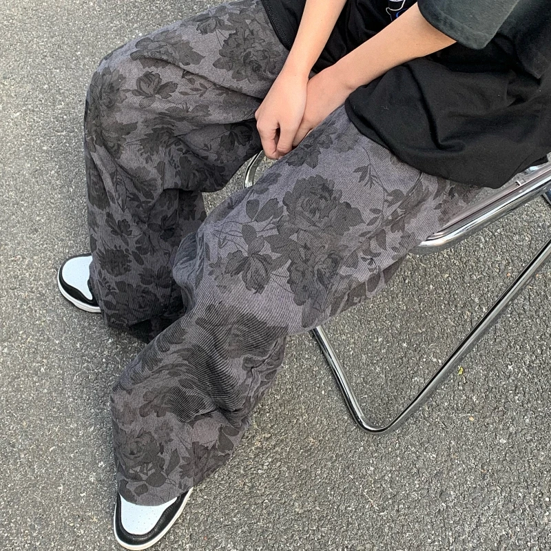 

Punk Casual Women's Loose Sweatpants Loose Oversized Hippie Drawstring Tech Pants Streetwear Joggers Wide Leg Cloth Y2K