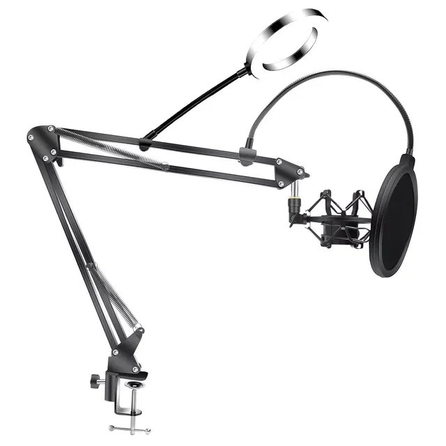 

Arm Stand For Bm800 Microphone Stand With A Spider Cantilever Bracket Universal Shock Mount Mic Holder