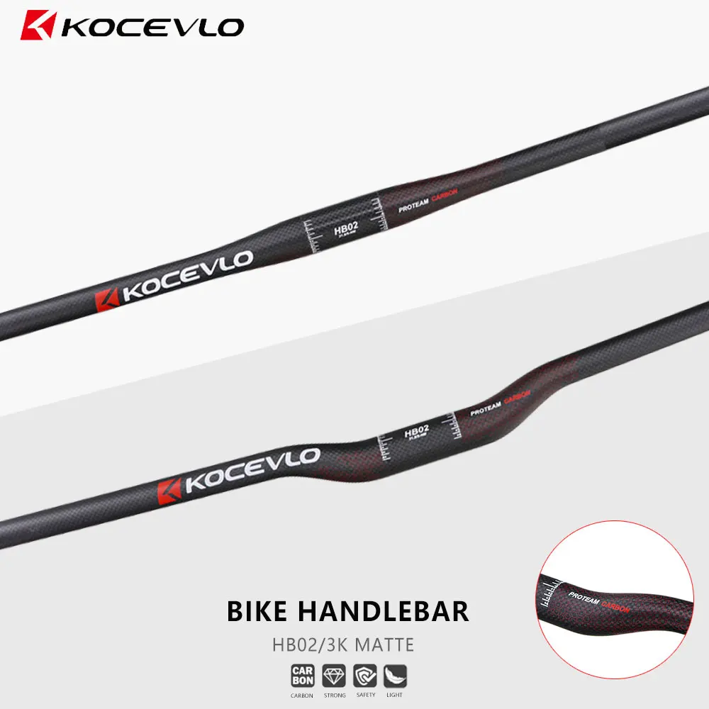 

Kocevlo Mtb руль из углеродного волокна для велосипеда 31,8*700-720/740/760 мм матовый руль для горного велосипеда аксессуары