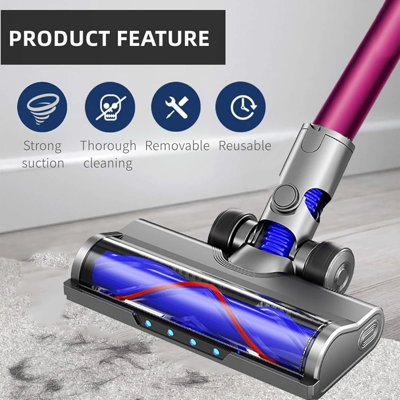 Для Dyson V6 DC58 DC59 DC62 DC72 DC74 пылесос запасная часть электрическая насадка для щетки
