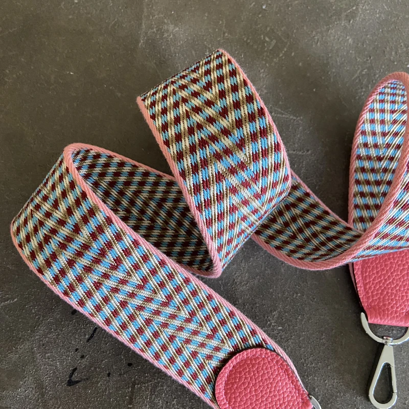 Custom Bag Strap The Latest Fashion Evelyn Bag Wide Canvas Strap Webbing Original Leather Bag Strap