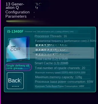 Процессор DDR5 i5 13400F/13490F B760m H610