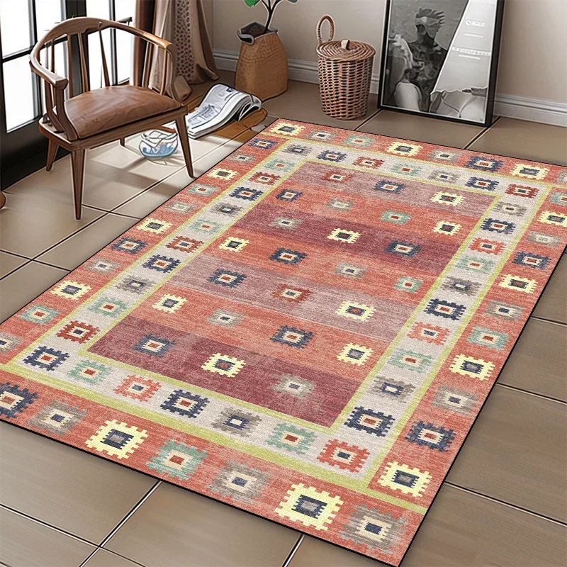 Ретро этнические роскошные ковры для гостиной большие коврики домашний декор