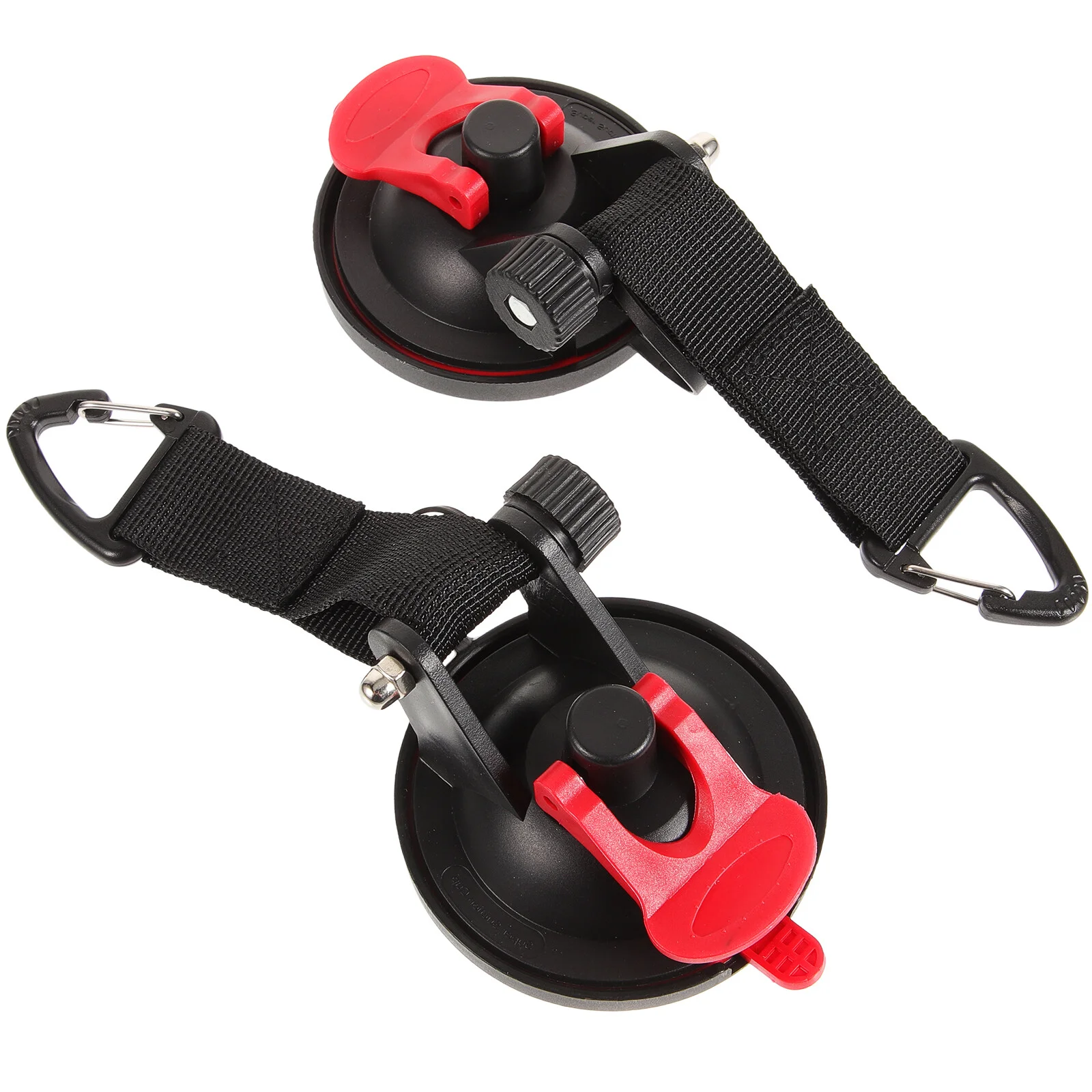 

2 Pcs Car Travel Accessories Tent Heavy Duty Suction Cups Window Hooks Punching Free Pothook Plastic Outdoor