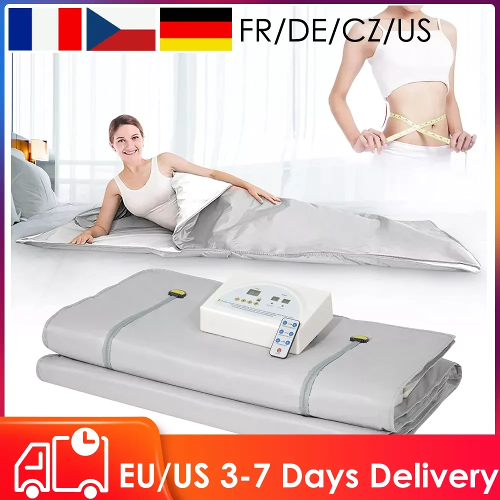 

Инфракрасное одеяло для сауны, портативное домашнее теплое одеяло для сауны Saunatekk 2 Zone, цифровое теплое одеяло для сауны из ткани Оксфорд для...