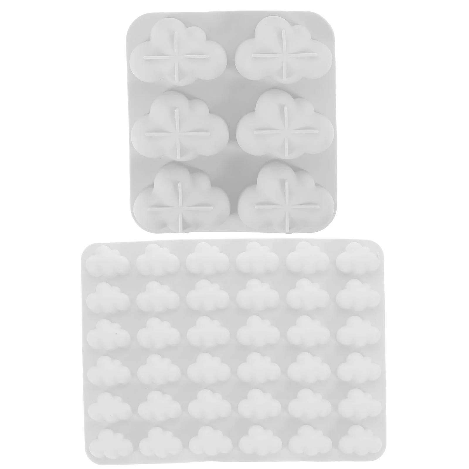 

2 Pcs Chocolate Moulds Baking Mold For Cookie Molds Silicone Fudge Fondant Cute Silica Gel Candy Making