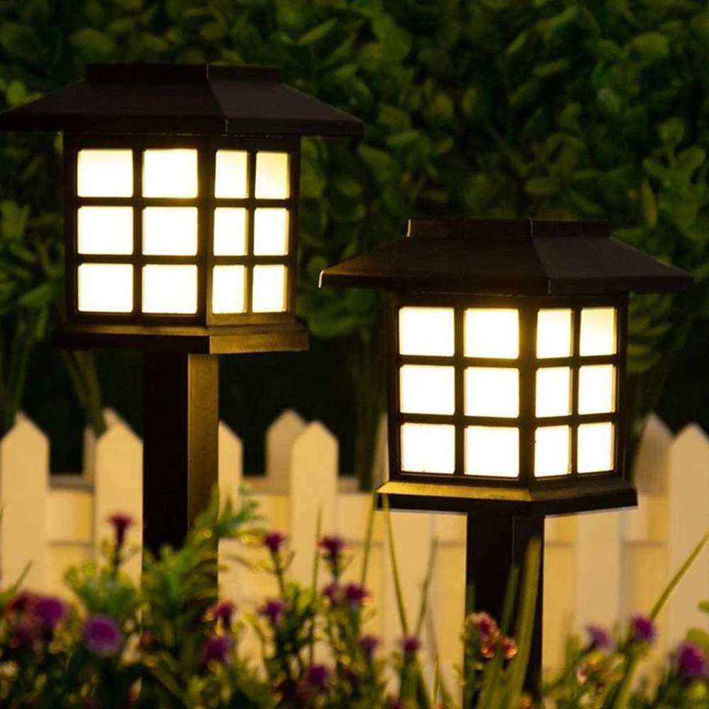 

Mini House LED Solar Lights Outdoor Waterproof Sun Power Walkway Lamp Garden Landscape Path Yard Patio Driveway Pathway Sunlight