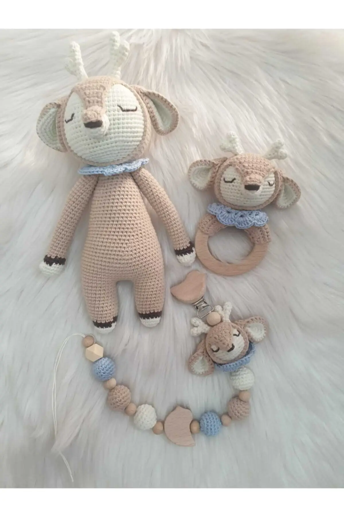 Органический сетчатый игрушечный олень Amigurumi | Игрушки и хобби