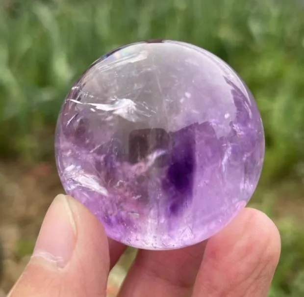 

Сферический лечебный шар из аметиста кварца и хрусталя, 1 шт.