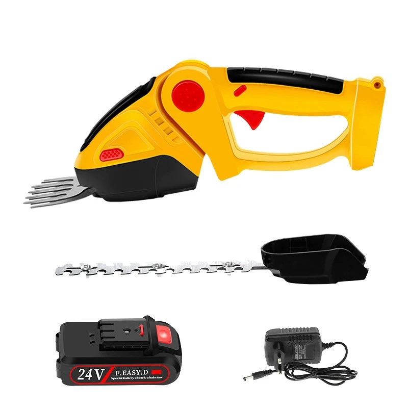 

1 SET Handheld Electric Lawn Mower Hedge Shear Lawn Mower Wireless Charging Lawn Mower Hedge Trimmer