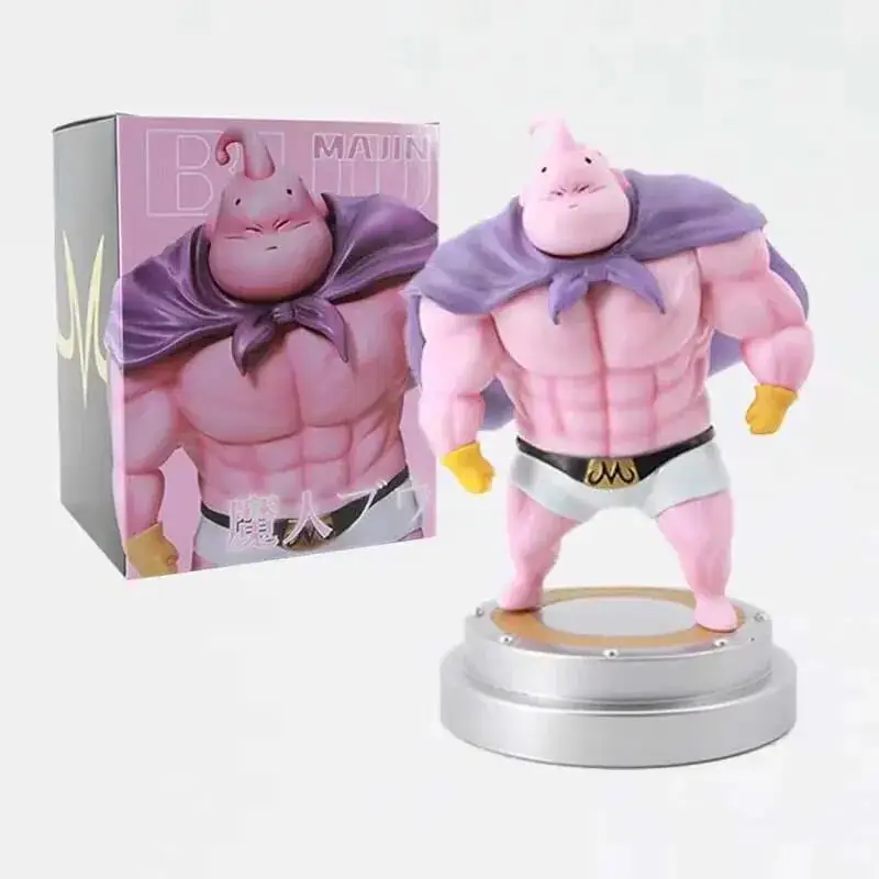 

17cm Dragon Ball Z Anime Figure Majin Buu Muscular Man Cloak Standing Collectible GK Model PVC Doll Action Figure Kids Toys Gift