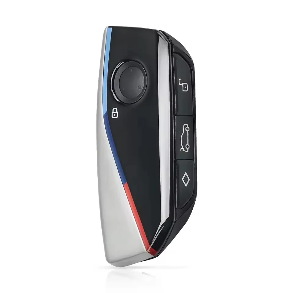 Фото Новый корпус смарт-ключа XuriFor BMW черный/серебристый для I5, I7, IX, X1, X5, X6, X7, XM, Z4, X1 U11, I7 G70, X7 LCI, 320i, F20, U06, M3, GTR, X3, X5, X7, F48 №2