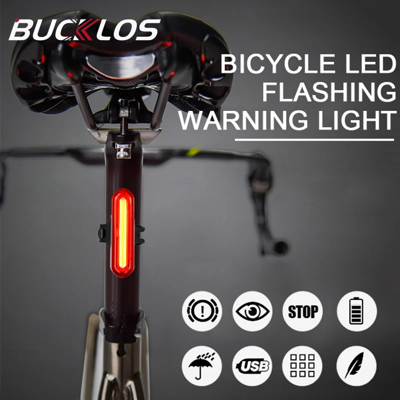 

BUCKLOS Bicycle Lighting Cycling Bike Rear Light Led USB Bicycle Light Led Bike Lamp Rechargeable Flashlight for Bicycle Lantern