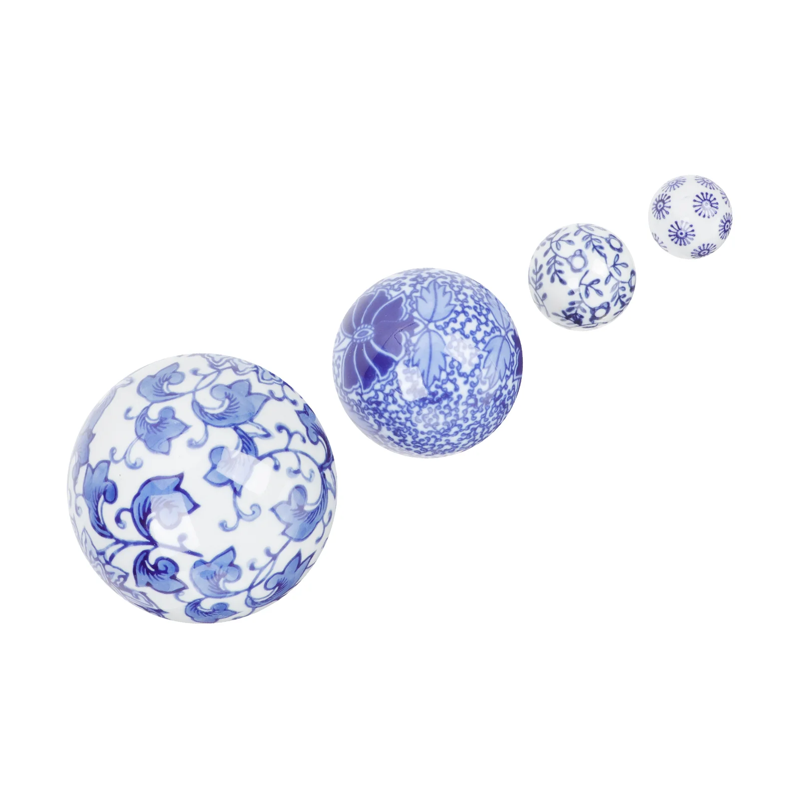 

Balls Decorative Porcelain Sphere Poolbowls Floating Orbs Ceramic Bluewhite Water Vase Fillers Centerpiece