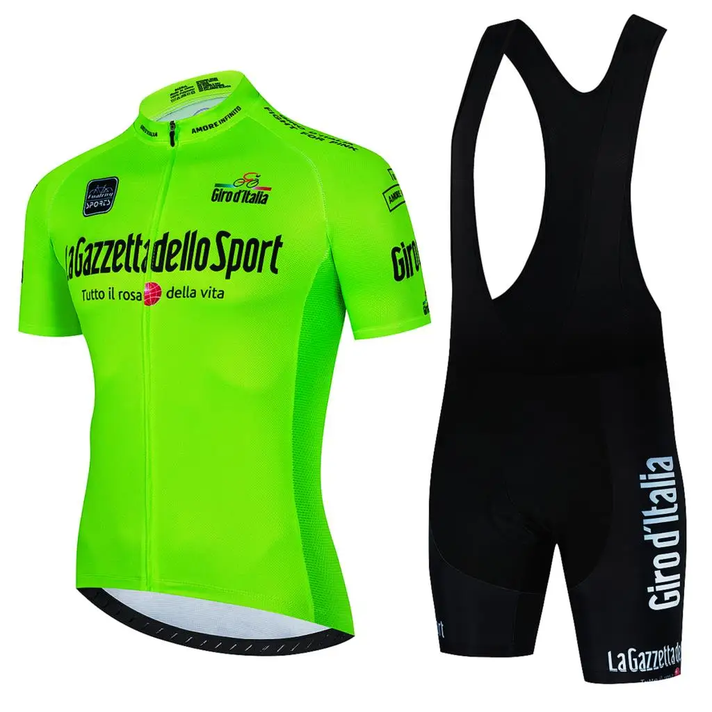 

Tour De GIRO D'ITALIA New Summer Short Cycling Jersey Set Breathable Men MTB Bike Uniform Cycling Clothing Maillot Ropa Ciclismo