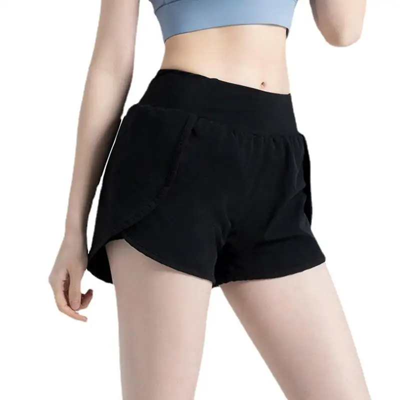

Женские спортивные шорты Flowy с завышенной талией, шорты для бега, повседневные летние спортивные тренировки, оборудование для велосипеда, тренажерного зала, йоги
