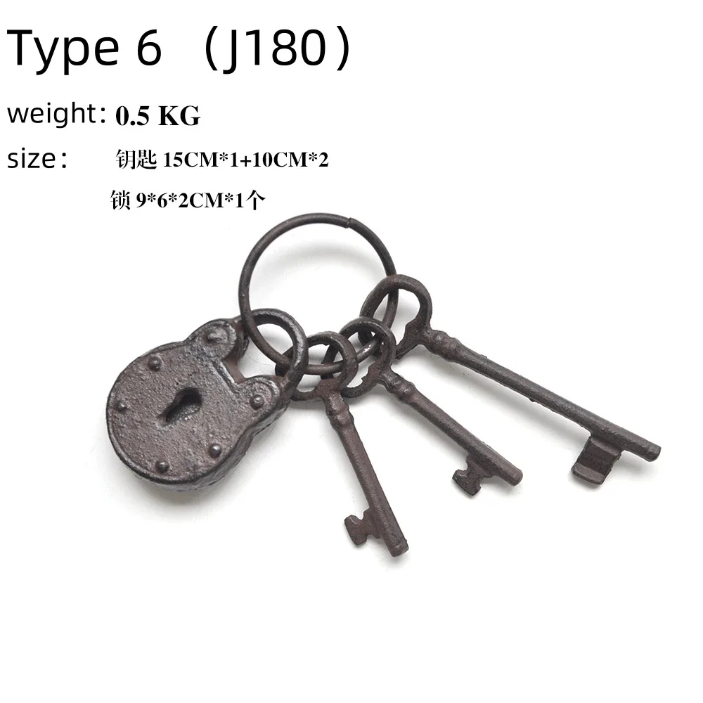 Винтажный замок из чугуна