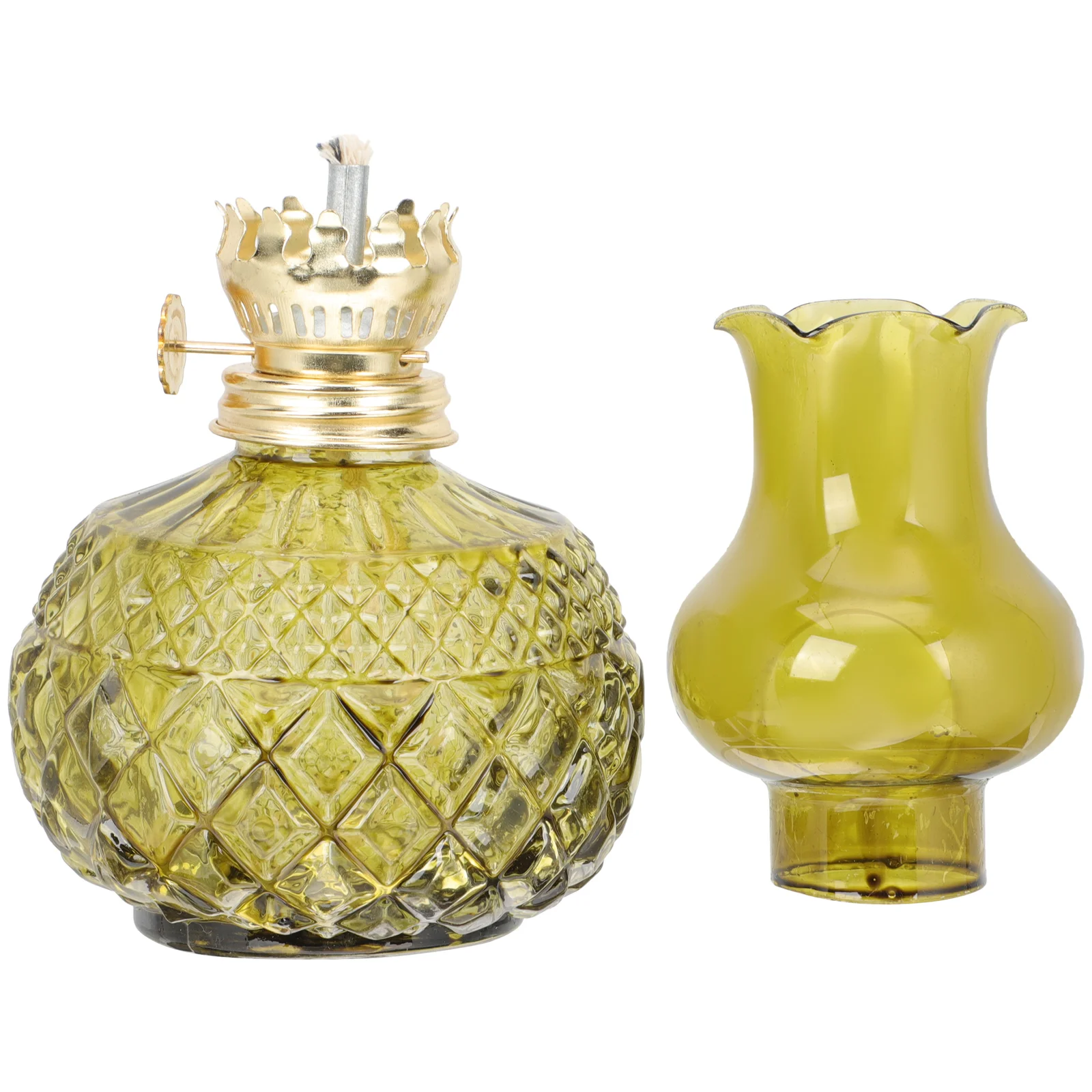 

Lamp Kerosene Oil Lantern Vintageretro Light Lamps Chimney Globe Shade Desktop Wick Cover Burner Lamplight Wedding Tabletop Use