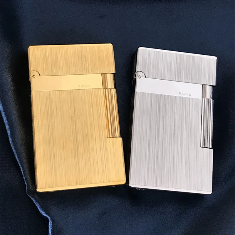 

New cigarette classic Dupont lighter different models good sound pure copper smoking with/stones/adapter/flint wheel ST-A103