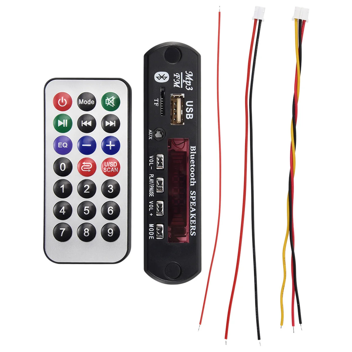 Плата mp3-декодера с Bluetooth 5 0 В 12 постоянного тока модуль автомобильного FM-радио