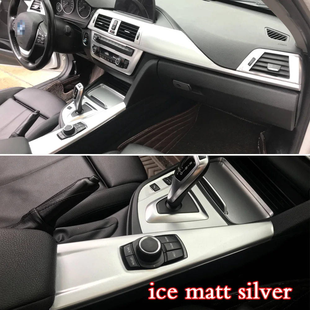 Наклейки для салона автомобиля из углеродного волокна наклейка на центральную