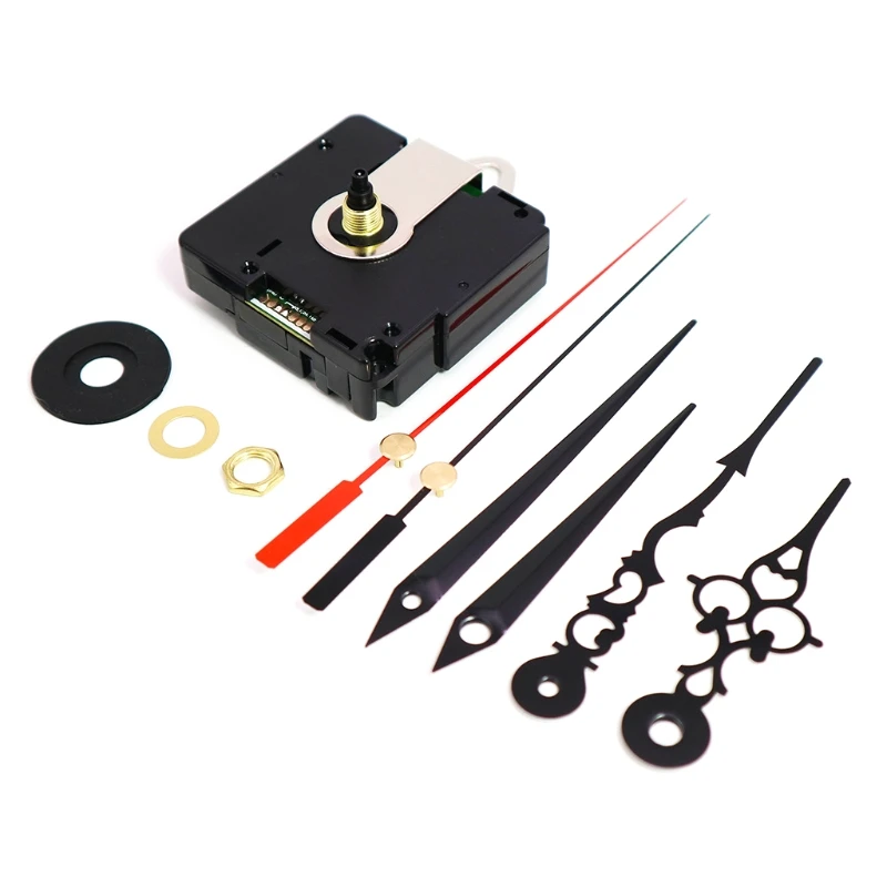 

Quartz Wall Radio Clock Movement Mechanism with 2 Sets Hand Automatic Time Adjustment DIY Repair Tool Parts Replacement G99A