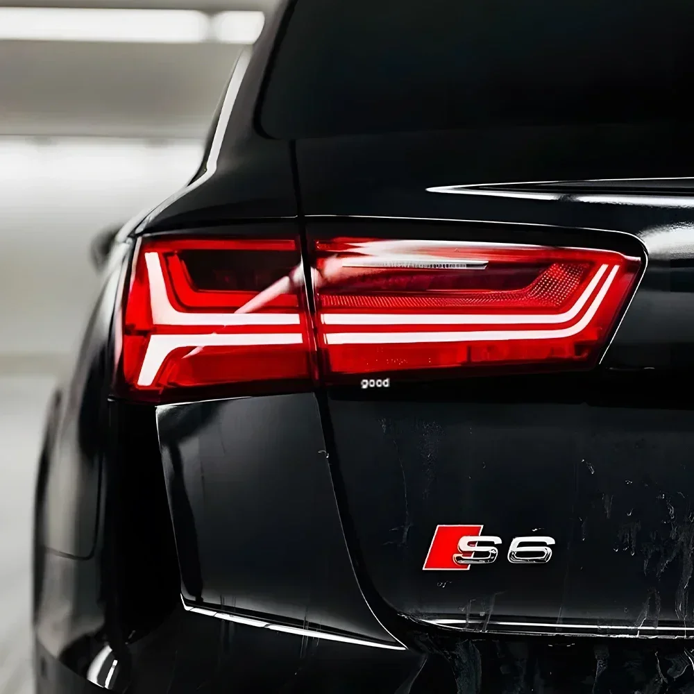 Фото Авто задние фонари в сборе для Audi A6 C7 A6L S6 2012-2015, светодиодные задние фонари автомобиля, обновленный стример, указатели поворота, аксессуары №3