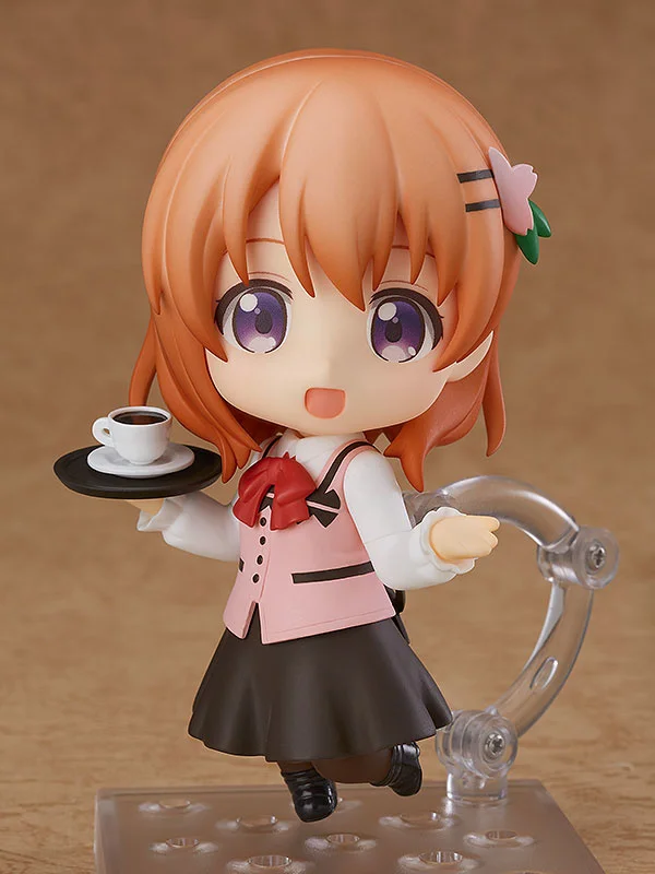 

100% оригинал: аниме заказывает кролика Фигура аниме из ПВХ Hoto Kokoa Q version figma, Игрушечная модель, подарок для куклы