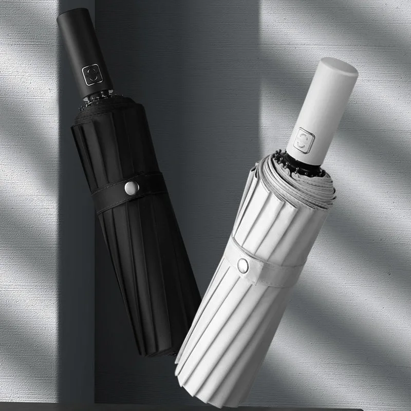 

16 Bone Large Full Automatic Folding Umbrella Strong Men And Women Luxury Business Men's Umbrella Windproof Gift Umbrella