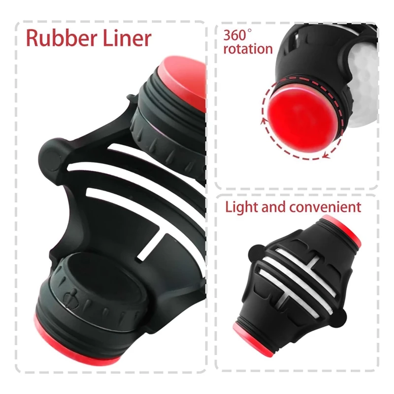 Трафарет-маркер для мяча гольфа с 4 цветными фломастерами 360 °/180° Набор маркеров