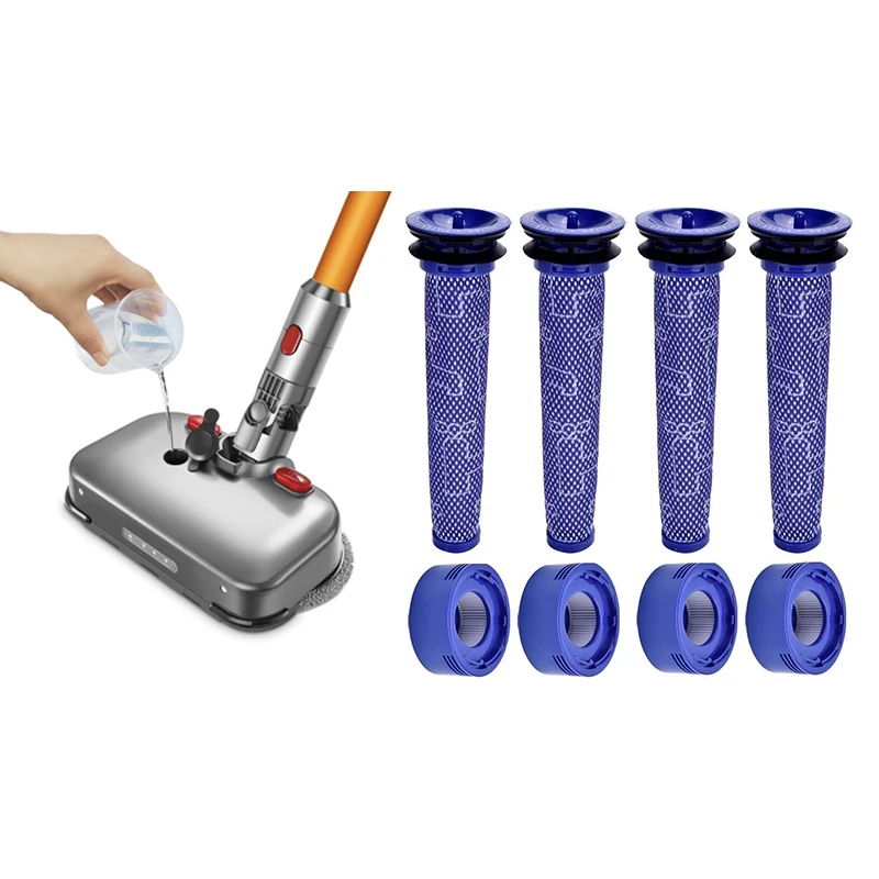 Электрическая головка для сухой и влажной уборки со светодиодный светильник кой