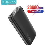 kuulaa power bank 20000mah portable charging poverbank mobile phone external battery charger powerbank 20000 mah for xiaomi mi