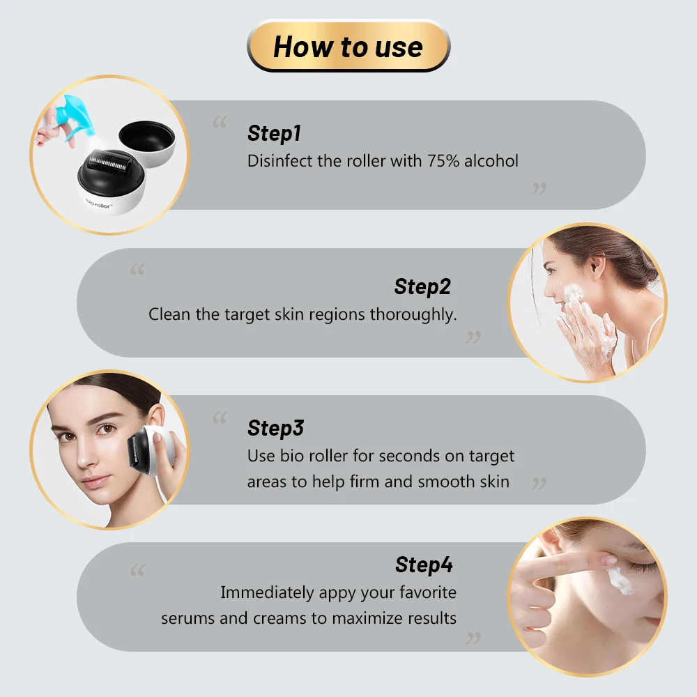 Фото Bio Roller G4 Derma Roller Микроигла 1200pin Титановая игла №5