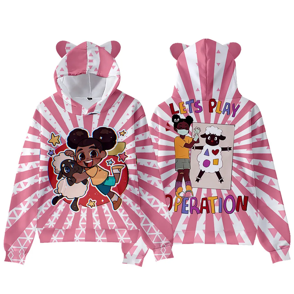 

The New Product Amanda The Adventurer Surrounding The Two-dimensional Cat Ear Pullover Hooded Hooded Sweater Is The Best Gift