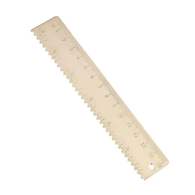 

15cm Brass Straight Ruler Cartography Painting Measuring Student