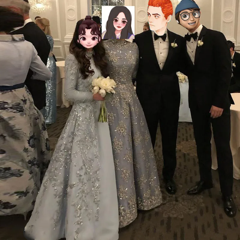 

Elegant A Line Arabic Dubai Prom Dresses Floral Appliques with Sequin Evening Party Gown Floor Length Satin Vestidos De Soirees