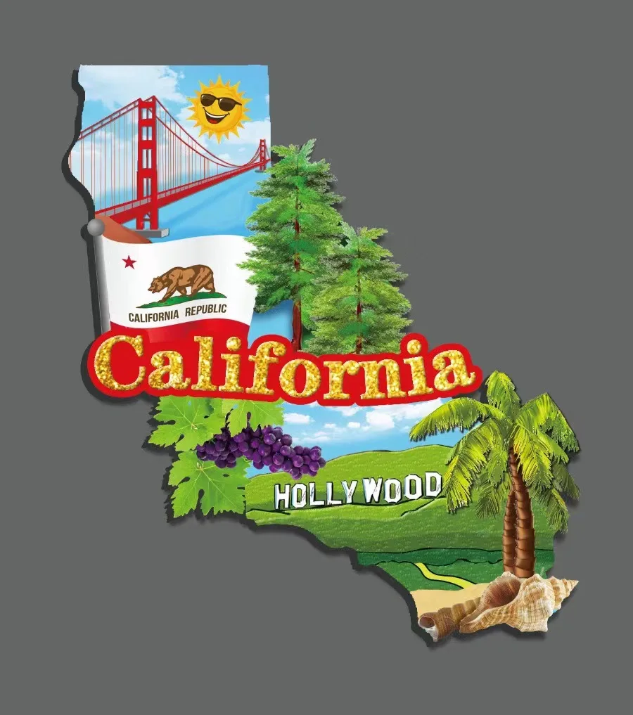 Деревянные магниты для холодильника набор городов