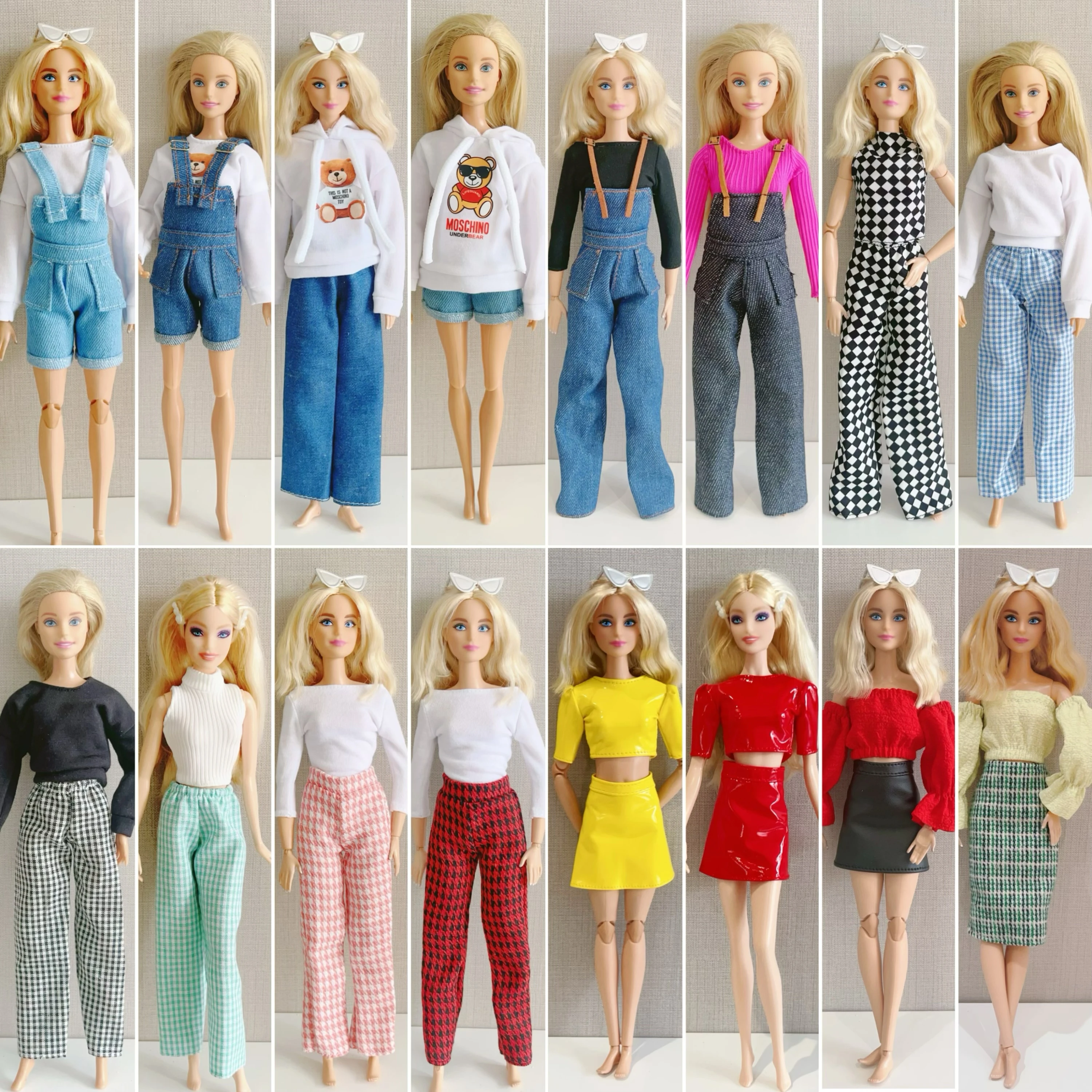 Новая Одежда для куклы Барби Модные Повседневные наряды одежда ручной работы