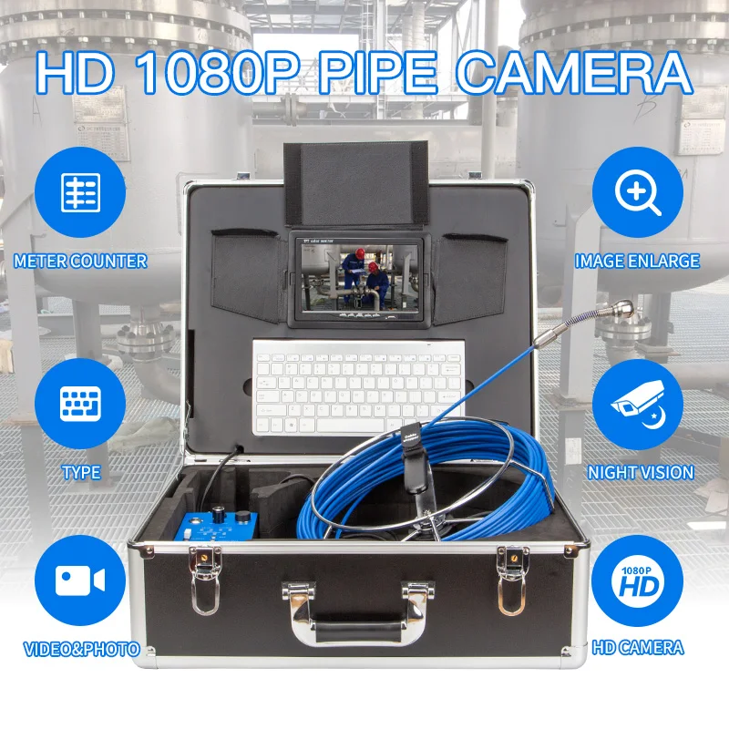 Подводный аналоговый эндоскоп Syanspan 100 м камера 1080P Hd для обследования труб